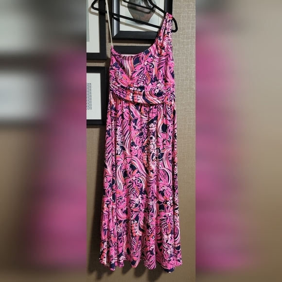 Lilly Pulitzer Monico One Shoulder Dress - Picture 3 of 14